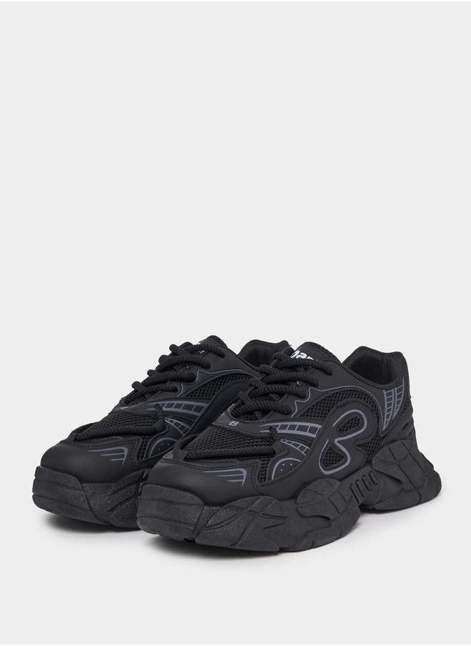 Styli Color Block Lace Up Sneakers  - Image 2