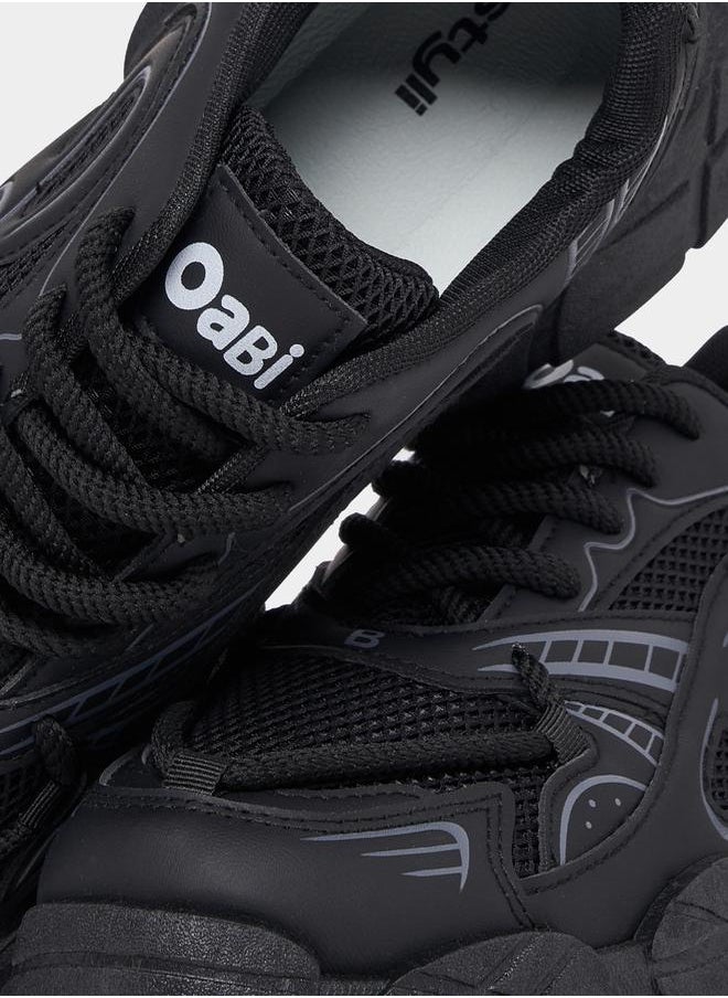 Styli Color Block Lace Up Sneakers  - Image 4