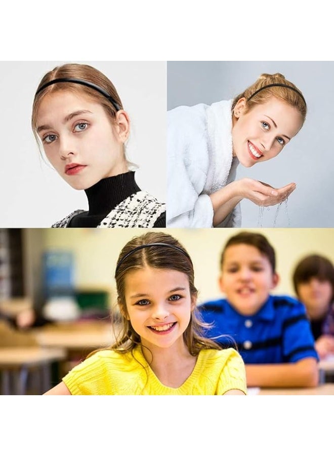 طوق شعر معدني بسيط بأسنان للنساء والفتيات – إكسسوارات شعر DIY غير قابلة للانزلاق لتصفيف الشعر والاستخدام اليومي (قطعة واحدة، مقاس واحد) - Image 3