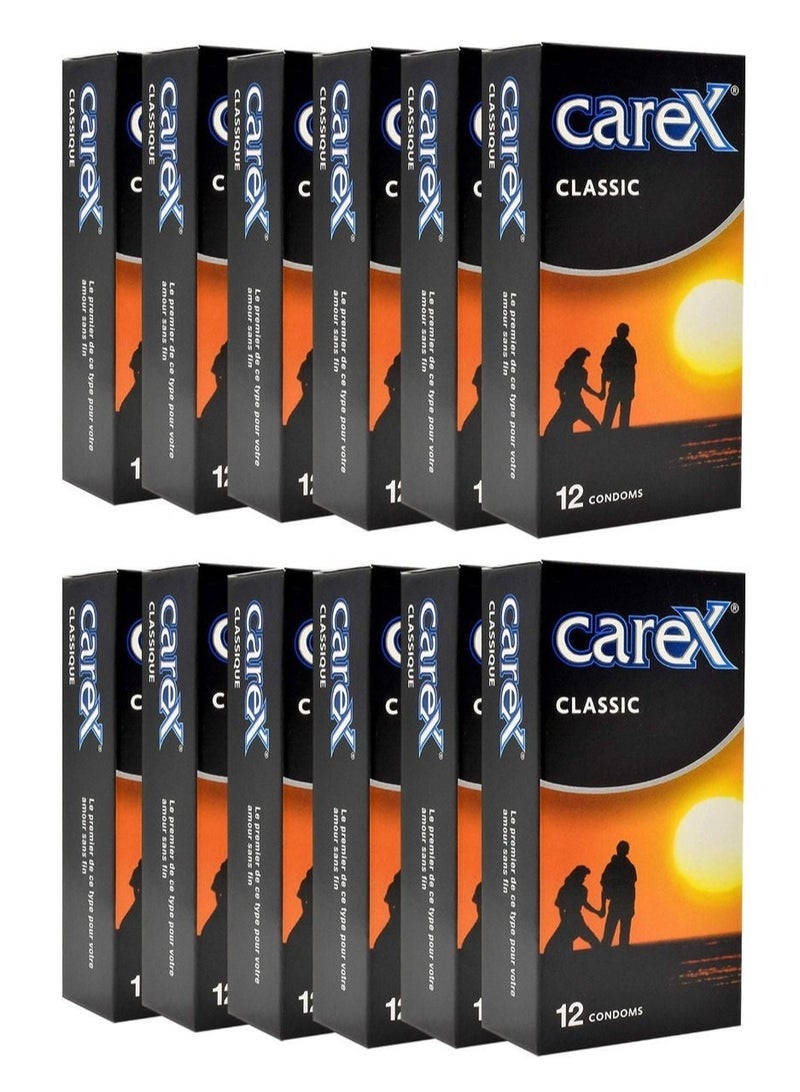 careX Classic Condom 12S - (Pack Of 12 Boxes)