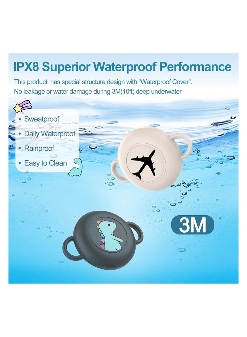 SYOSI 2 Pack for Airtag Holder for Kids with Waterproof Cover, Hidden Wear Resistant, Cute Cartoon Silicone Kids Airtag Holder, Air Tag Shoe, Hidden AirTag Tracker Cases for Shoes/Pets Collar/Keys - Image 5