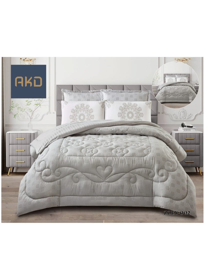 Summer floral double-sided mattress, two-sided system, excellent soft material, quilt, king size, 220 x 240 cm