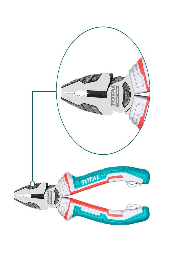 توتال المجموع - مجموعة من 3 كماشة معززة - تتضمن: كماشة عالمية واحدة 180 مم، كماشة قطع واحدة 160 مم، كماشة مسطحة واحدة 160 مم - كروم فاناديوم - حماية من السقوط - الصيانة والتجديد - Image 4