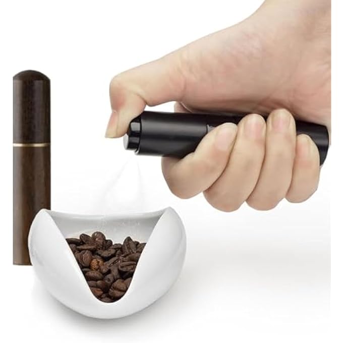 rayihni Ceramic Coffee Dosing Cup Coffee Bean Tray  Tea Storage Tray Coffee Bean Weighing Bowl With Spray Bottle Ceramic Dosing Vessel For Coffee Lovers Coffee Shop - Image 1