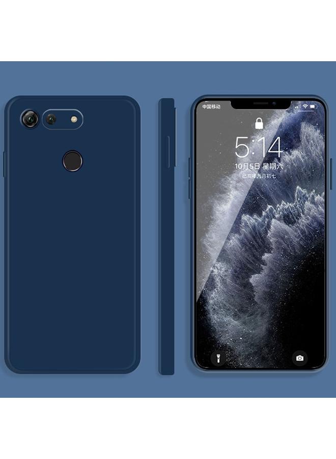 S-TOP Case For Honor View 20 Solid Color Imitation Liquid Silicone Straight Edge Dropproof Full Coverage Protective Case - Image 1