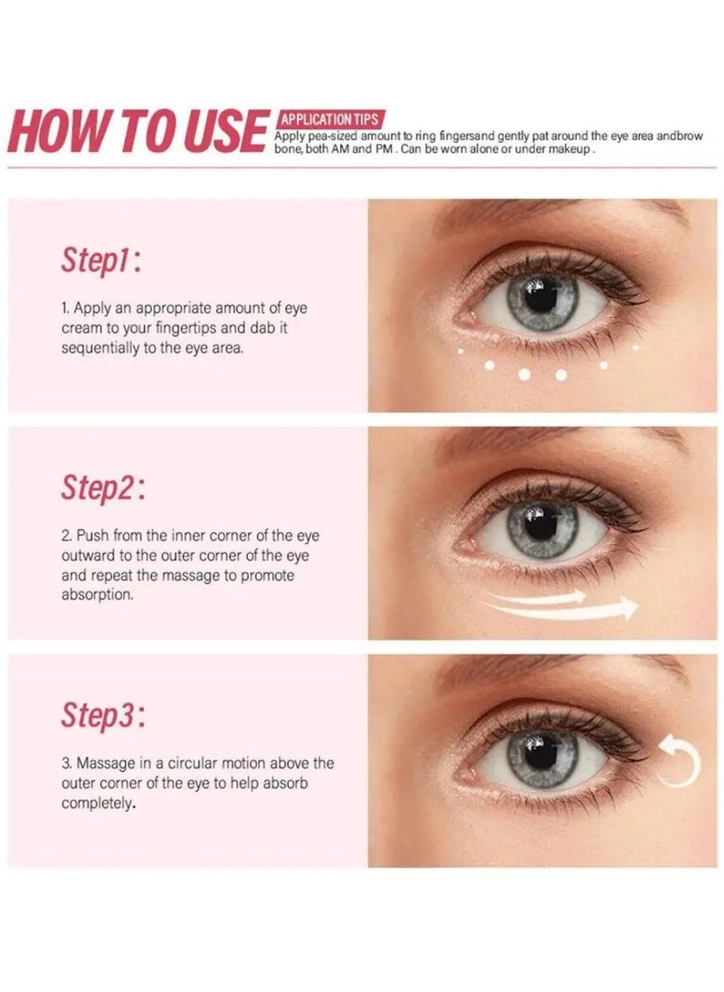 lakerain - Retinol Eye Cream for Dark Circles and Puffiness Anti Aging Eye Stick with Collagen Complex Under Eye Cream for Dark Circles Smooth Fine Lines and Hydrate Eye Repair Under Eye Cream 15ml - Image 1