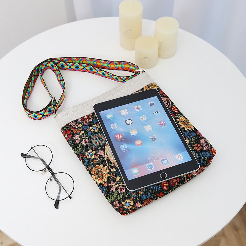 New Elephant Owl Women'S Crossbody Bag Double-Sided Casual Jacquard Embroidered Ethnic Style Cloth Bag - Image 4