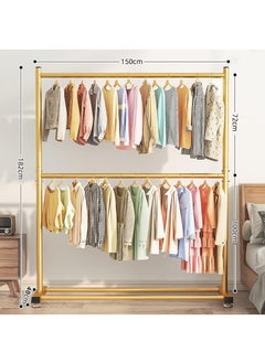 Y&D Floor Standing Vertical Storage Simple Coat And Hat Double Layer Drying Rack  - Image 1