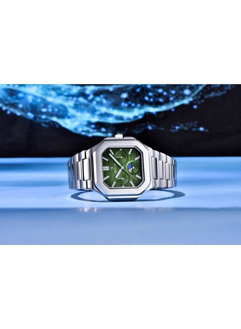 BENYAR Watches for Men Watch Luxury Stainless Steel Quartz Water Resistant Watch 5221 - Image 4