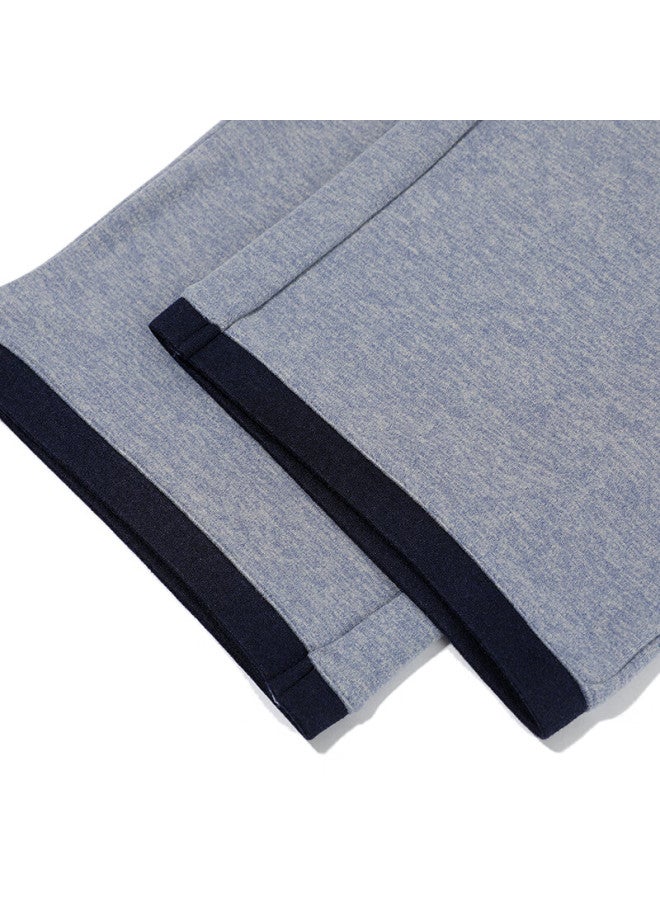 Aimer V-neck Pullover Long Sleeve Two-piece Set Heather Gray Blue 8wb 165 - Image 3