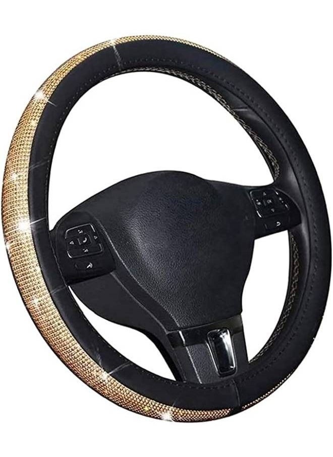 Generic Steering Wheel Cover, Shiny Car with Crystal Rhinestones  - Image 1