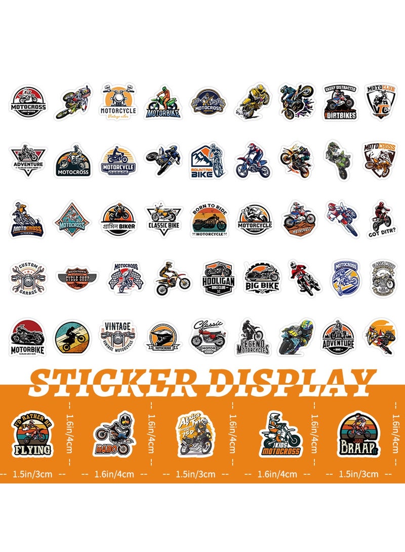 100 Pcs Cool Motorcycle Stickers for Kids, Motorcycle Helmet Stickers for Water Bottle,Vinyl Waterproof Stickers,Laptop,Phone,Skateboard Stickers Teens Girls and Boys Kids Gifts - Image 4