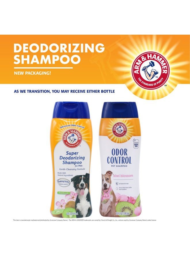 Arm & Hammer Deodorizing Dog Shampoo for Smelly Dogs & Puppies with Baking Soda - Tearless, Moisturizing Dog Shampoo for Sensitive Skin - Dog Odor Shampoo - Kiwi Blossom Scent, 20 Fl Oz - Image 2