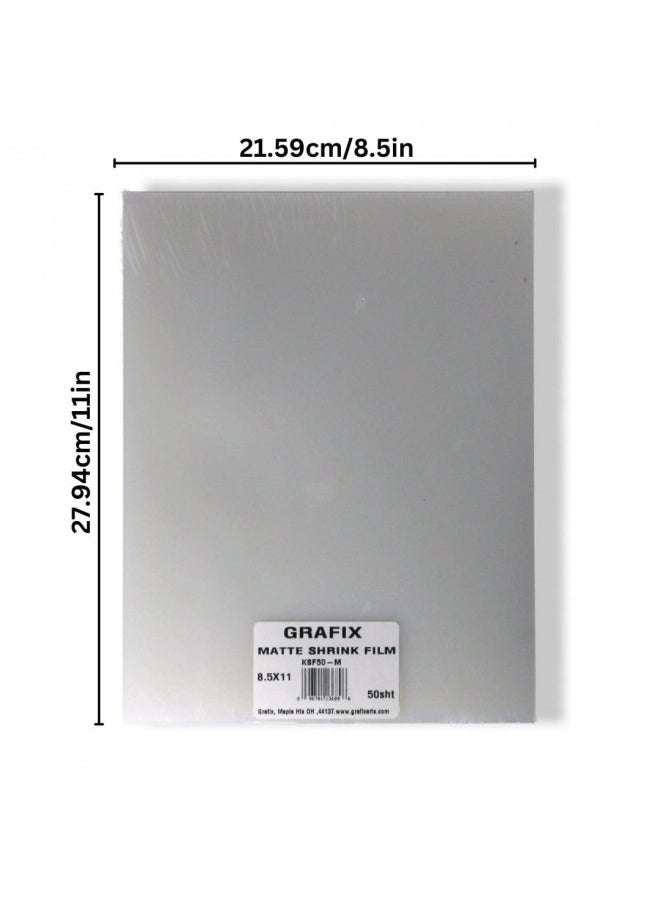 Grafix Grafix Shrink Film, 8-1/2" x 11" Matte, 50 Sheets  - Image 2