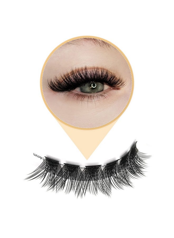 QUEWEL Cluster Lashes 72 Pcs Wide Stem Individual Lashes C/D Curl 8 16Mm Length Diy Eyelash Extension False Eyelashes Fluffy Styles Soft For Personal Makeup Use At Home (Fluffy D 16) - Image 3