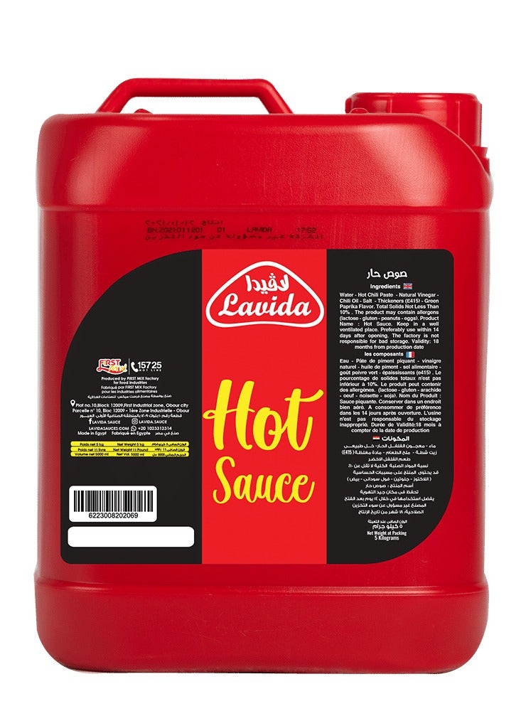Lavida Hot Sauce , 5 kg