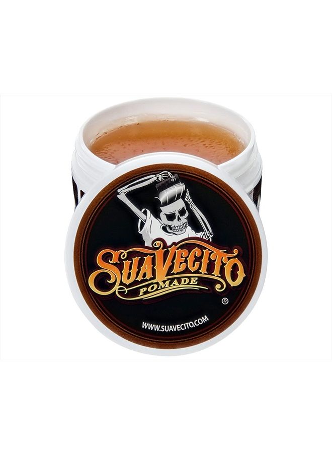 SUAVECITO Pomade Original Hold 4 oz, 1 Pack - Medium Hold Hair Pomade For Men - Medium Shine Water Based Wax Like Flake Free Hair Gel - Easy To Wash Out - All Day Hold For All Hairstyles - Image 3