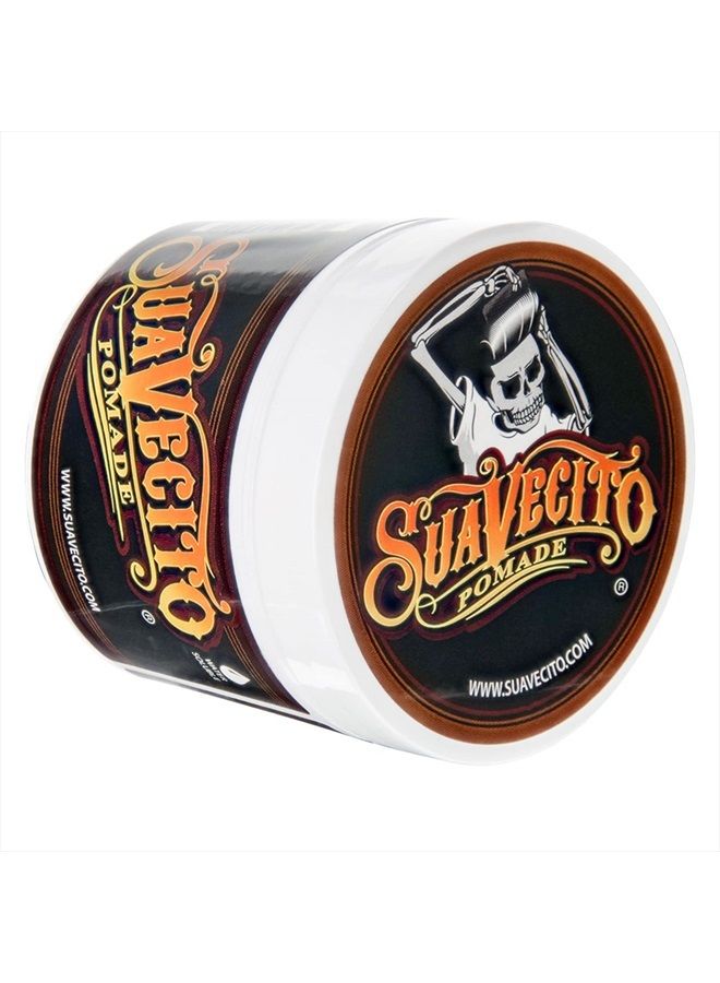 SUAVECITO Pomade Original Hold 4 oz, 1 Pack - Medium Hold Hair Pomade For Men - Medium Shine Water Based Wax Like Flake Free Hair Gel - Easy To Wash Out - All Day Hold For All Hairstyles - Image 2