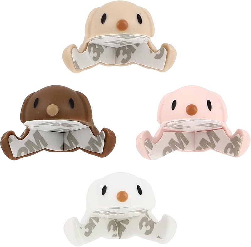 4Pcs Cartoon Animal Safety Corner Guards Soft Table Edge Bumpers Childproofing Home Mixed Colors - Image 1