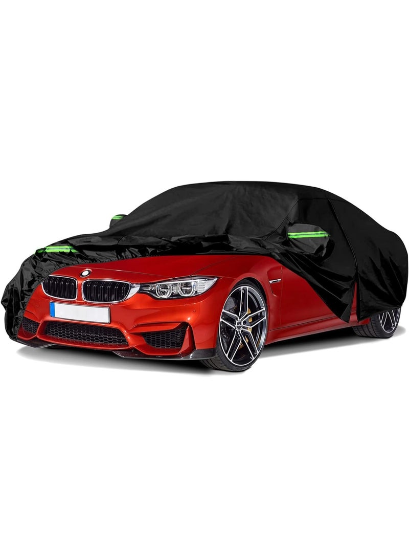 Zipporah 6-Layer Luxury Waterproof Dustproof Car Cover for 2014-2025 BMW 4 Series M4 428i 430i 435i 440i with Locks, glowing straps and Zipper Lock - Image 1