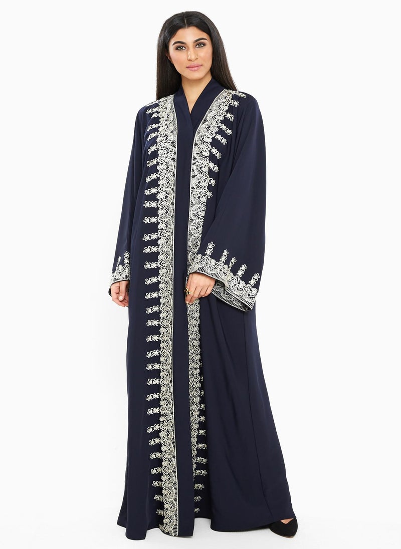 NUKHBAA Abaya with intricate embroidery-SB188A  - Image 1
