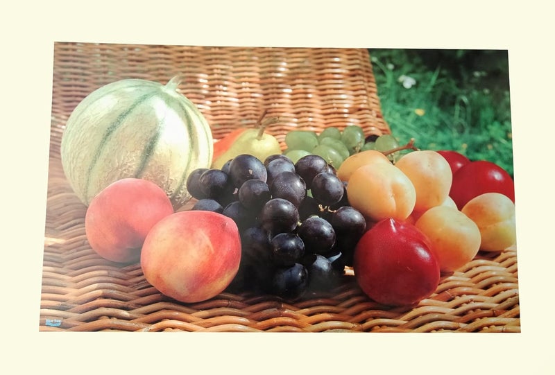 ABONY ABONY Multi Fruits Digital Printed PVC Dining Table 6 Placemats  - Image 2