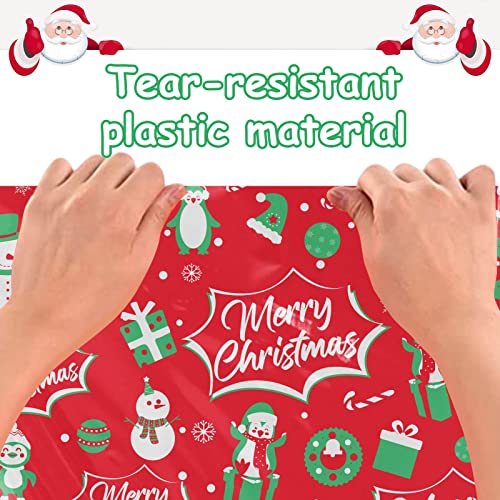 HYmoso 8Pcs Extra Large Christmas Gift Bag, 44"x36" Heavy-Duty Waterproof Reusable Oversized Gift Sack with Rope & Gift Tag, Opaque Jumbo Wrapping Bag for Xmas, Birthdays, Parties, Class, Office, Home - Image 5