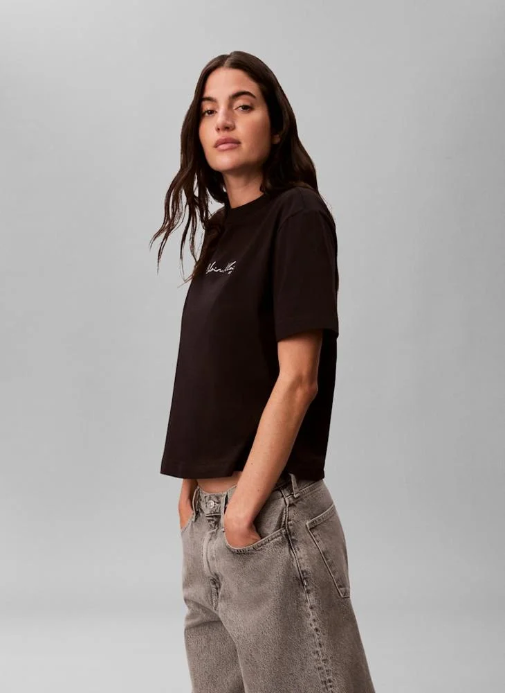 Calvin Klein Jeans  Casual Graphic Boxy T-Shirt for Women | Best Price UAE