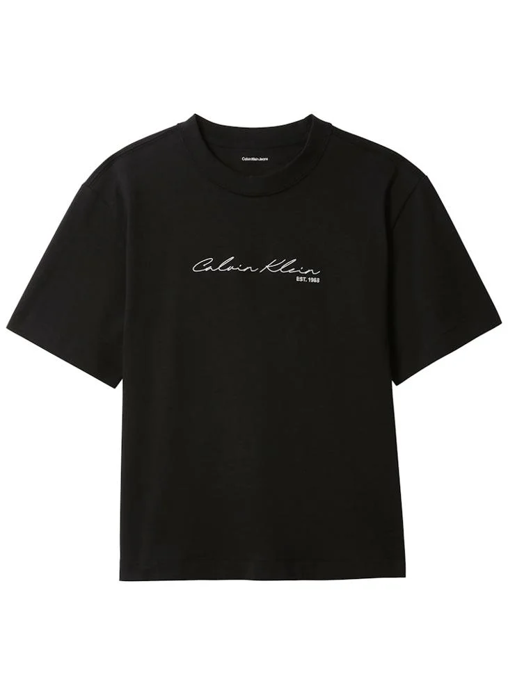 Calvin Klein Jeans  Casual Graphic Boxy T-Shirt for Women | Best Price UAE