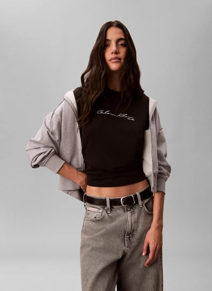 Calvin Klein Jeans  Casual Graphic Boxy T-Shirt for Women | Best Price UAE