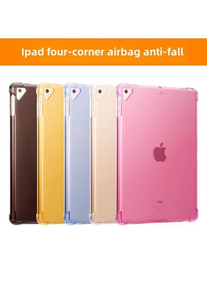 Generic - Suitable For Ipad10.2 Protective Cover Four-corner Airbag Anti-fall Transparent Air Mini234567 Pro11 2024-Color:Transparent (down Jacket)-Applicable Model:iPad7/8/9/10.2"(2019/2020/2021) - Image 1