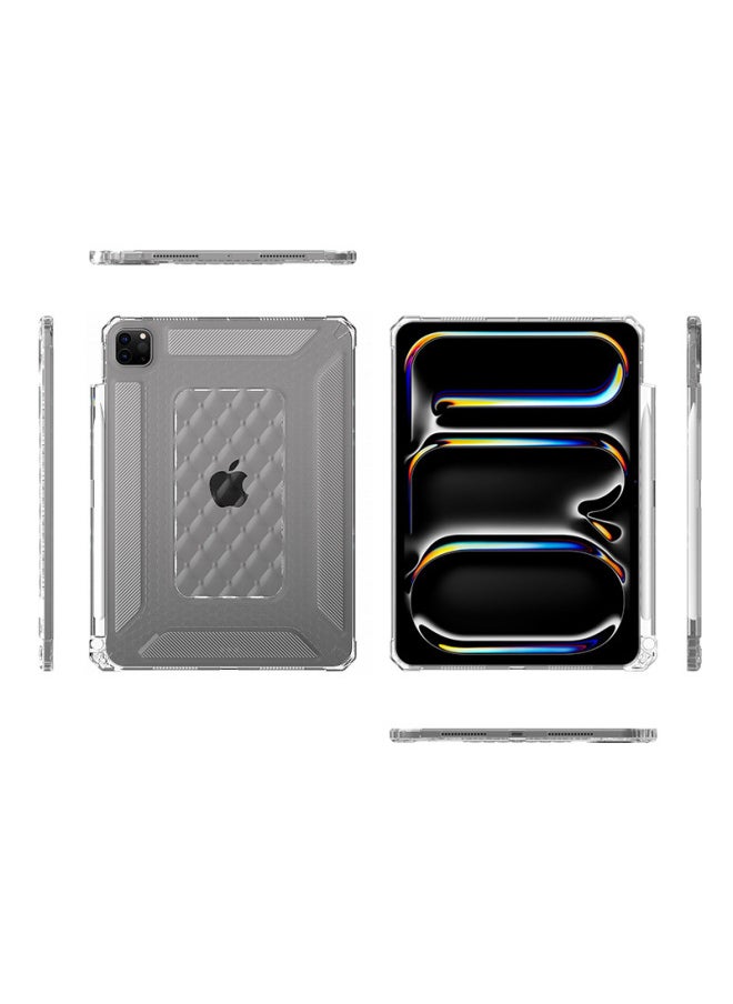 Generic - Suitable For Ipad10.2 Protective Cover Four-corner Airbag Anti-fall Transparent Air Mini234567 Pro11 2024-Color:Transparent (down Jacket)-Applicable Model:iPad7/8/9/10.2"(2019/2020/2021) - Image 1