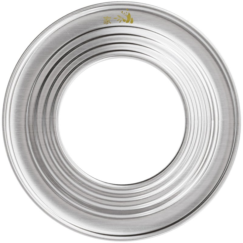 Prime Home Direct Stainless Steel Steamer Ring | Fits 7 to 12-Inch Bamboo Steamer Basket | Steaming Ring for Asian Chinese Wok, Food, Dumpling, Dim Sum, Steam Pot Accessories Metal Cooking Rim Adapter - Image 1