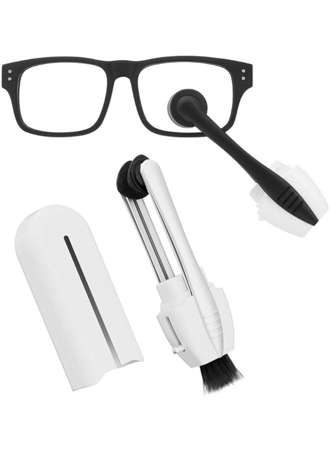 amazing.EGP The Pack | Portable Eyeglass Lens Cleaner with Microfiber Pads, 2-in-1 Cleaning Tool for Eyeglasses and Sunglasses (Black/White) - Image 1
