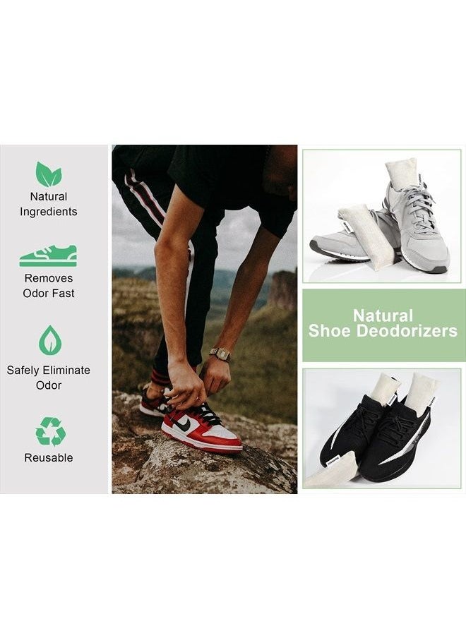Marsheepy - 6 Pack Charcoal Shoe Deodorizer Bags, Shoe Smell Remover and Odor Eliminator,Bamboo Charcoal Air Purifying Bags, Activated Charcoal Odor Absorber for Gym Bag, Car, Pet, Closet - Image 1