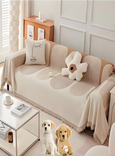 180*150 Double Sided Chenille Sofa Cover, Stylish Sofa Cover, Chenille Furniture Sofa Cover Towel, Four Seasons Chenille Sofa Cover Available Both Sides