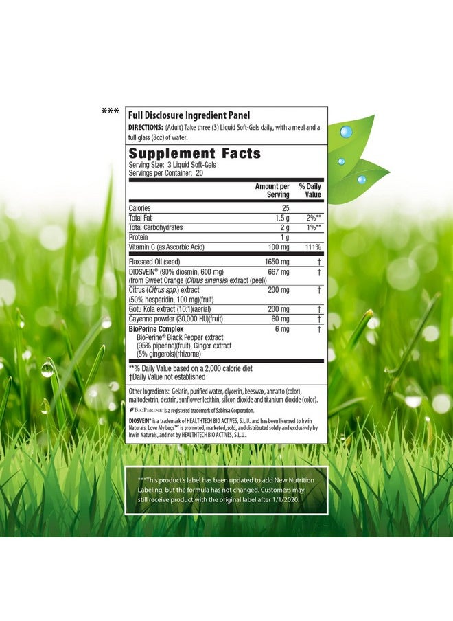 Irwin Naturals Love My Legs 60Ct  - Image 2