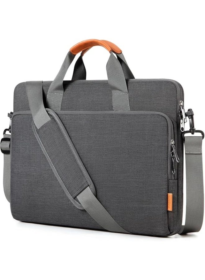 VKL 13-14 inch Laptop Computer PC Shoulder Bag Carrying Case, Water-Repellent Fabric Briefcase - Image 1
