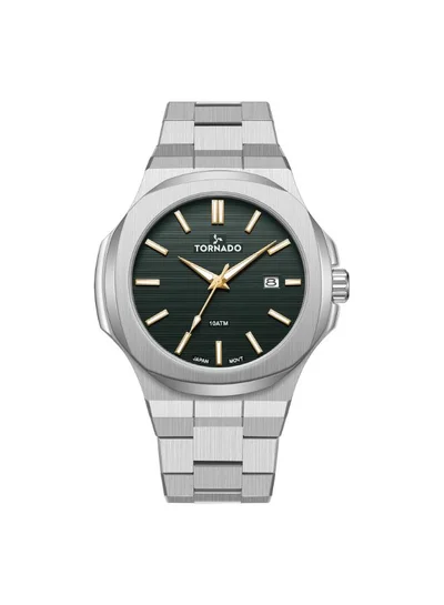 تورنيدو ساعة يد رجالية ستانلس ستيل تناظرية - - مم