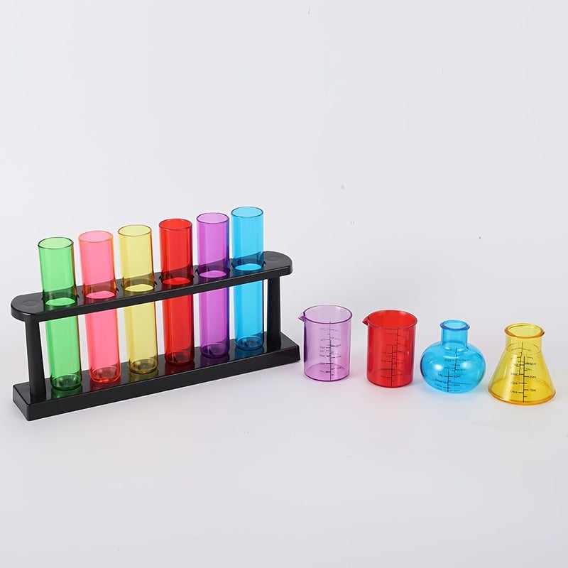 Rainbow Science Experiment Test Kit with Graduated Beaker and Teaching Aids - Image 1