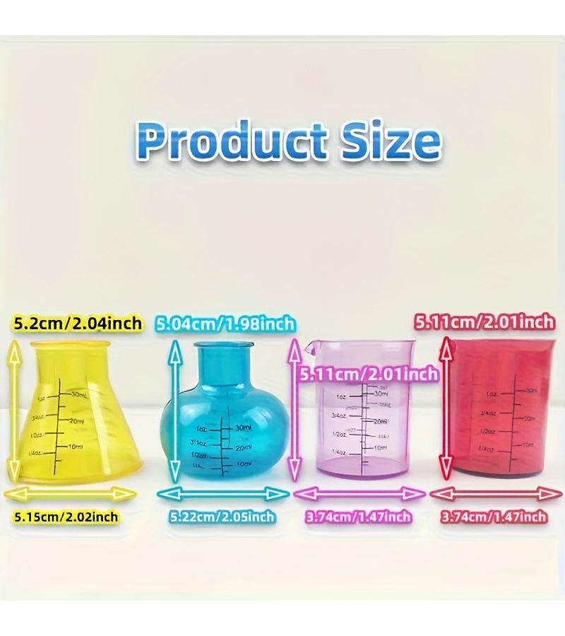 Rainbow Science Experiment Test Kit with Graduated Beaker and Teaching Aids - Image 4