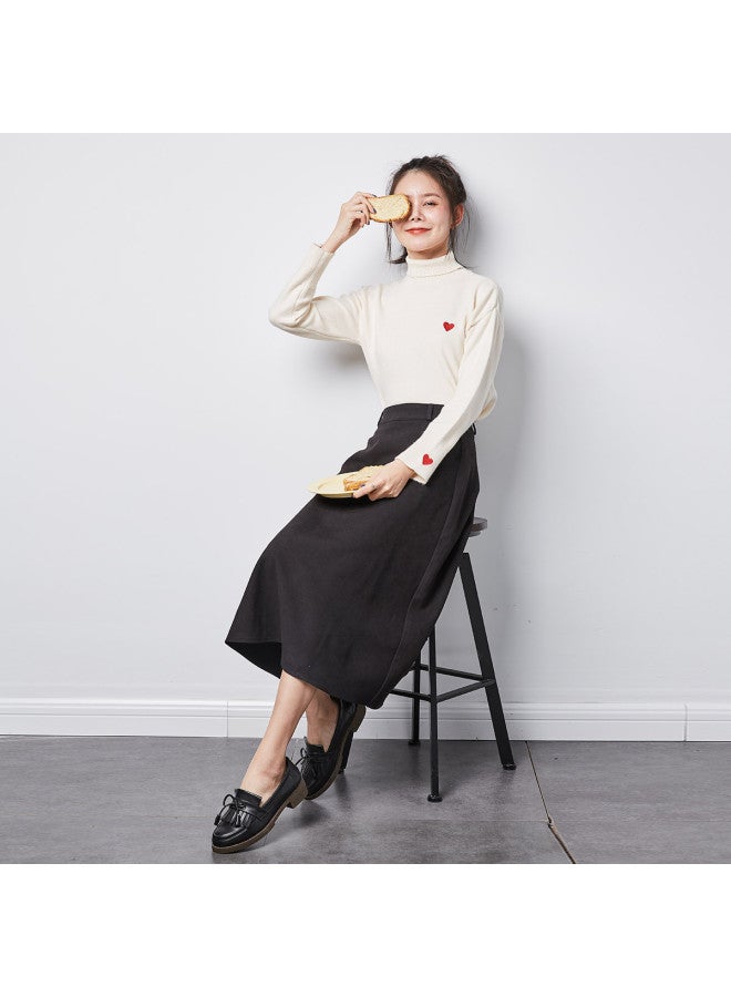 TonLion 2025 Women's Two-piece Set Knit Long Sleeve Top With Skirt - Korean Style Fashion Versatile Outfit - Image 3