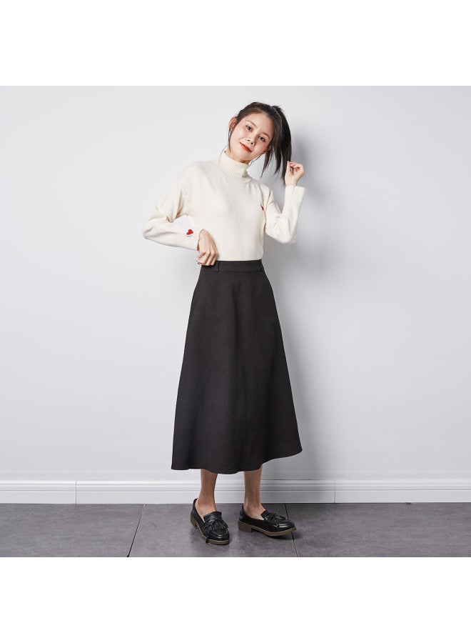 TonLion 2025 Women's Two-piece Set Knit Long Sleeve Top With Skirt - Korean Style Fashion Versatile Outfit - Image 5