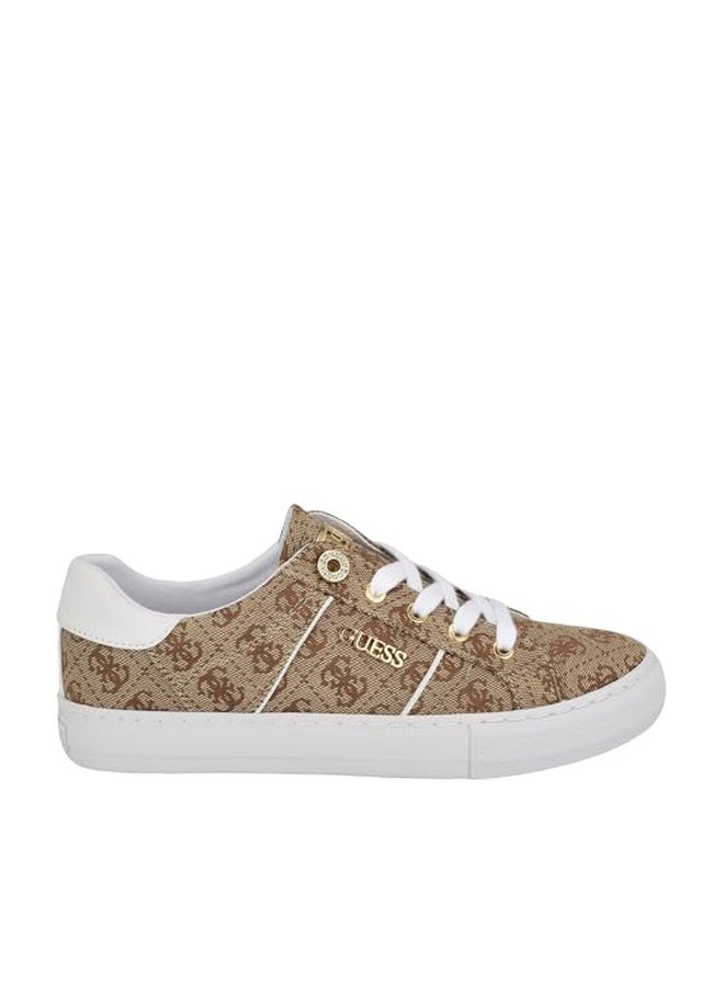 GUESS حذاء رياضي لوفن من غيس للنساء، بني متوسط 219، 7.5 - Image 1