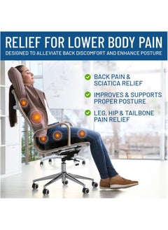 MileMelo Seat Cushion for Office Chair Tailbone Cushion Coccyx Cushion Sciatica Pillow for Sitting Black  - Image 5