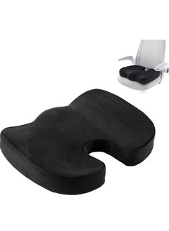 MileMelo Seat Cushion for Office Chair Tailbone Cushion Coccyx Cushion Sciatica Pillow for Sitting Black  - Image 1