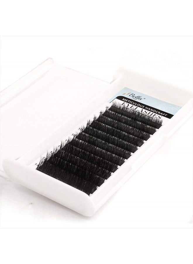 Bella Hair - Real Siberian Mink Eyelash Extensions B/C/D/J Curl | Professional Salon Use | Thickness 0.15mm Individual Volume Lashes Length 8-15mm Mixed Tray (B Curl) by Bella Hair - Image 1