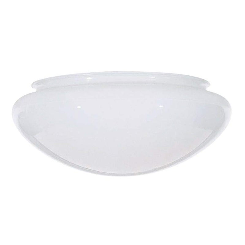 Satco 7.5-Inch White Mushroom Glass Shade - 5-7/8-Inch Fitter Opening - Image 1
