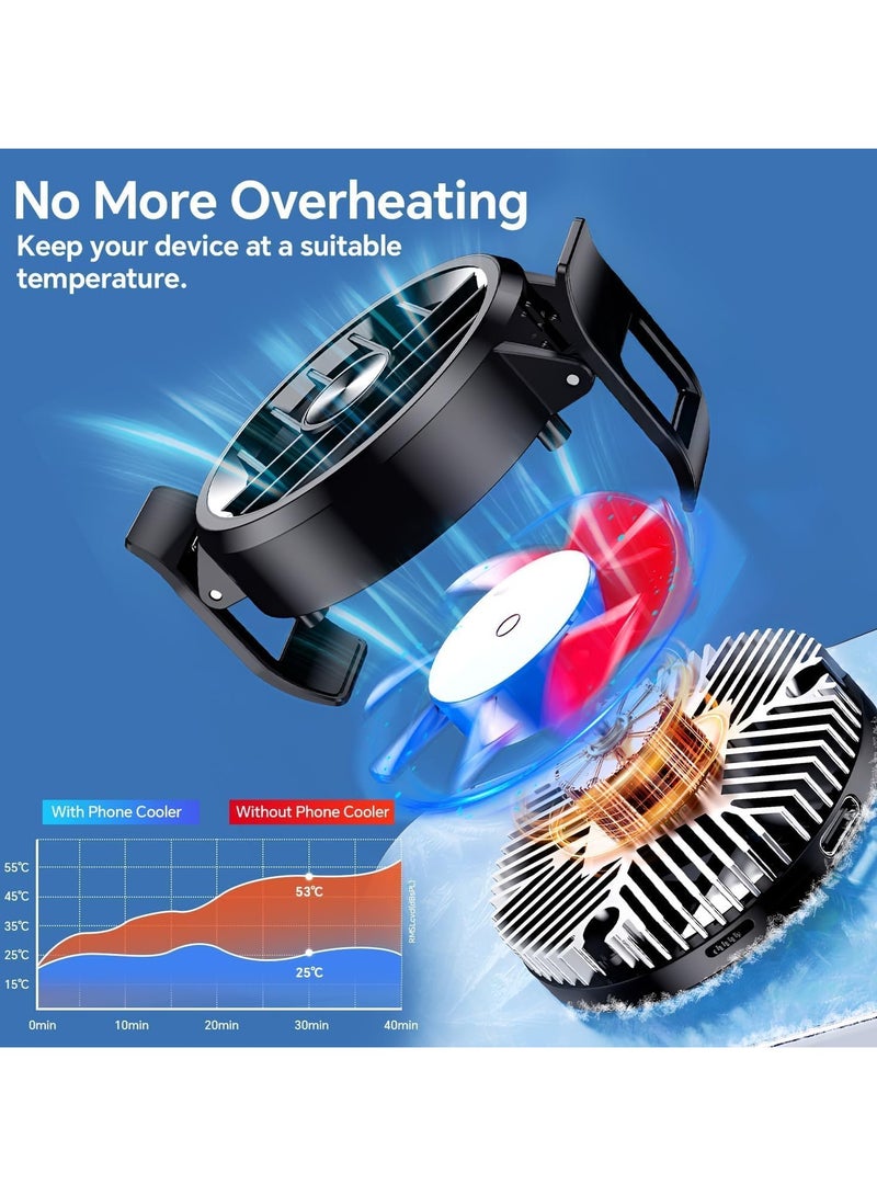 GT30 Mobile Cooler, Semiconductor Cooler, Dual Magnetic Live Broadcast Clip - Dual Cooling  - Image 3