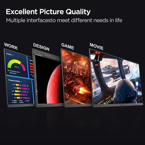 KOORUI 24 Inch Computer Monitor FHD 1920 x 1080p 100HZ, Built-in Speakers, Ultra-Slim Bezels, 75mm VESA Mountable, Tilt Adjustable, HDMI, VGA, Black - Image 4